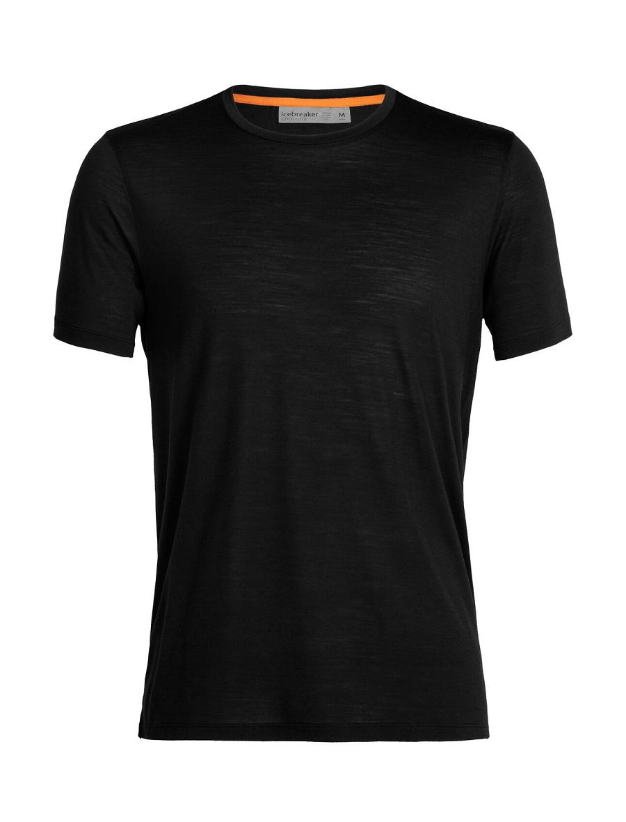 Black Icebreaker Merino Sphere II Short Sleeve Men's T Shirts | AU 1155TCEV